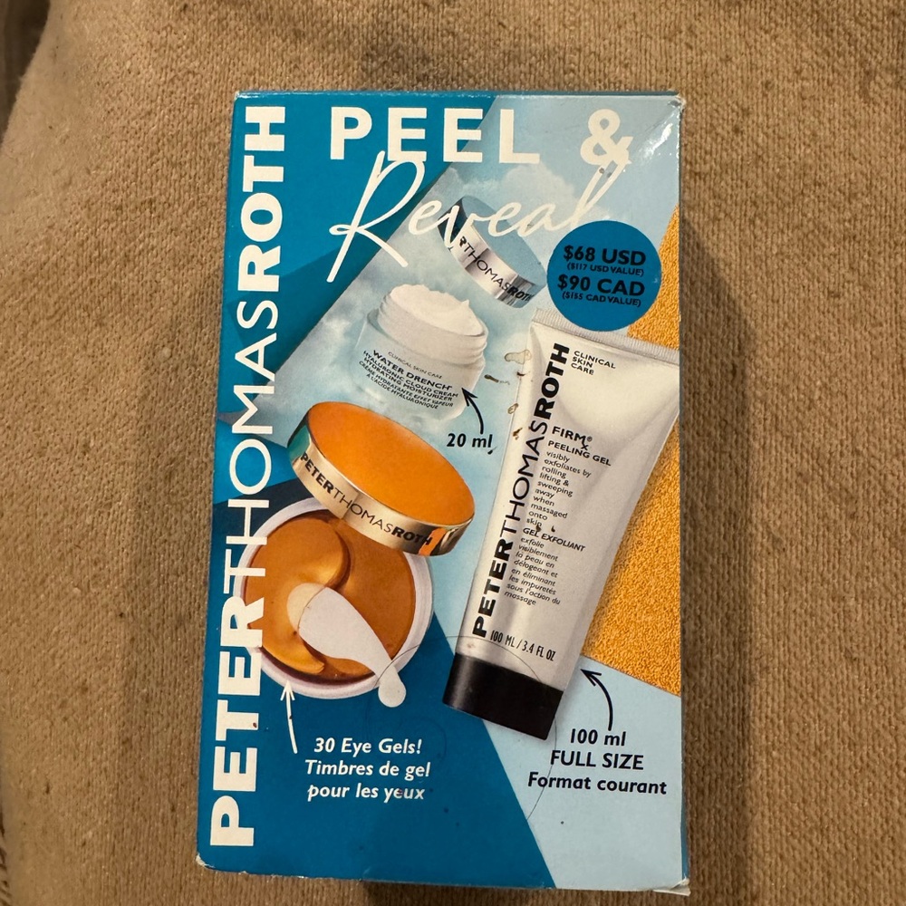Peter Thomas Roth Peel & Reveal Skincare Set - Blue and Gold Accents